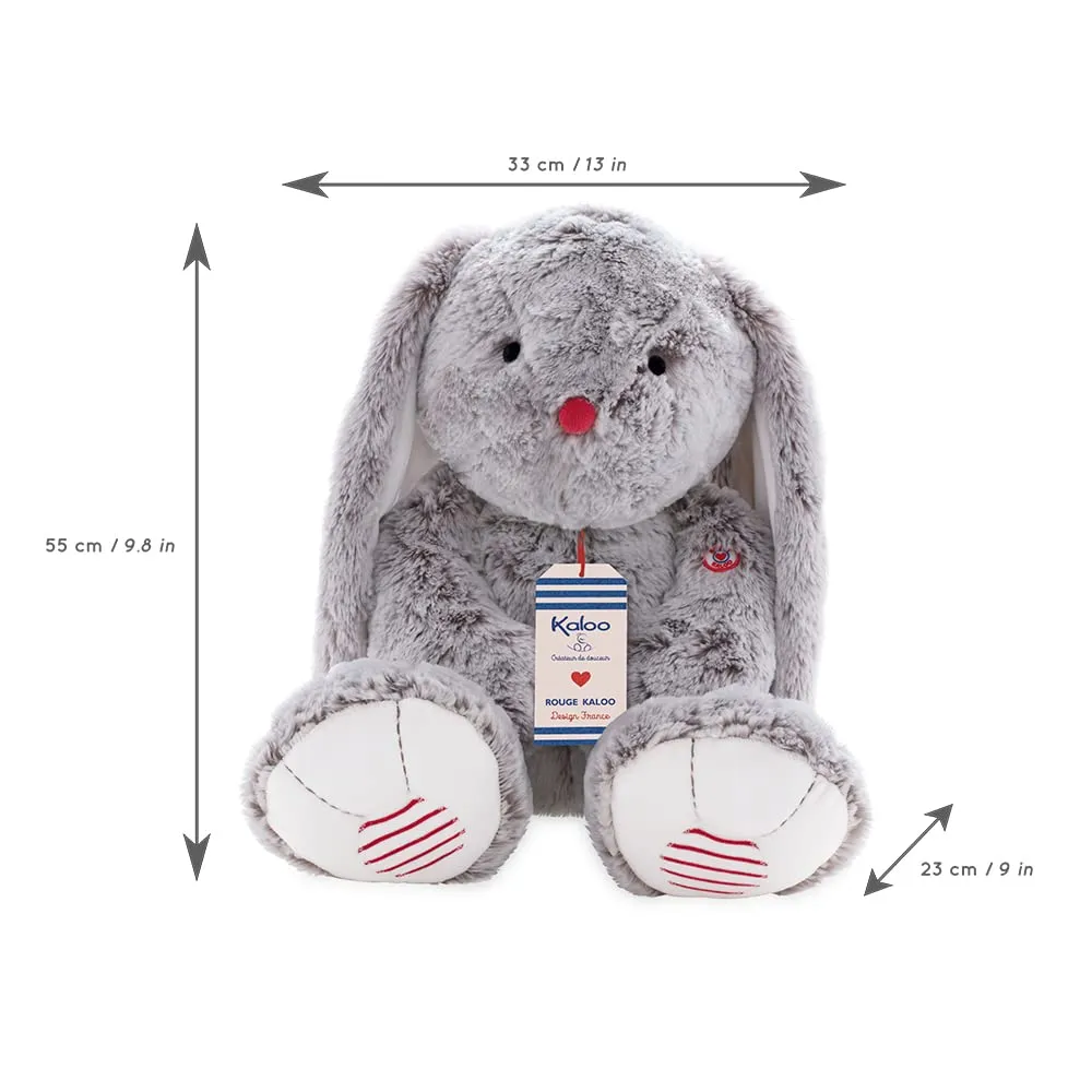 Kaloo Rouge Léo Hase Kuscheltier grau 55 cm seidenweich