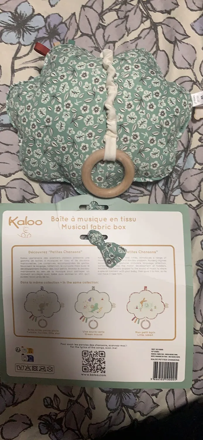 Kaloo Petites Chansons Spieluhr Kissen Stern Blau 20x15 cm