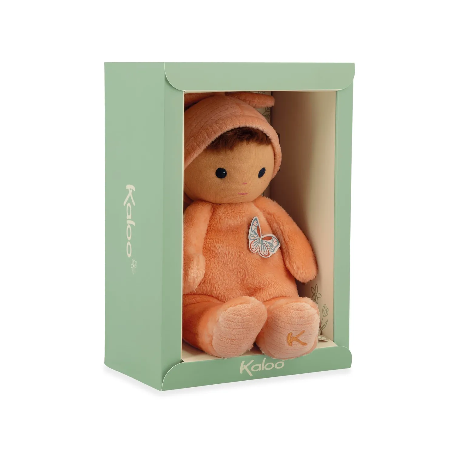 Kaloo Tendresse Zinnie Stoffpuppe 24 cm pfirsich weich