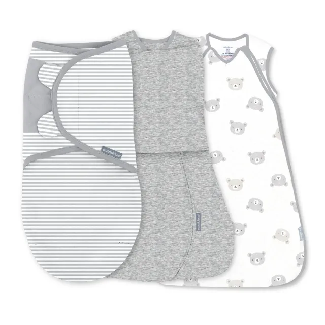 SwaddleMe Stages of Sleep Schlafsack Geschenkset 3-teilig Bears