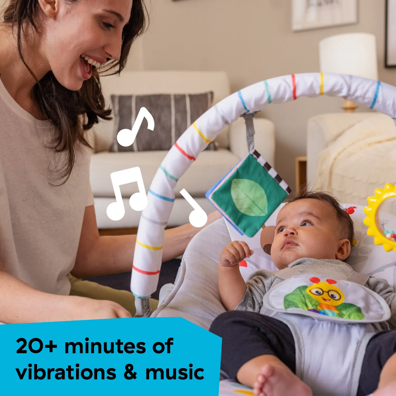 Baby Einstein Dean's Discovery Spot Wippe Rocker Musik Vibration