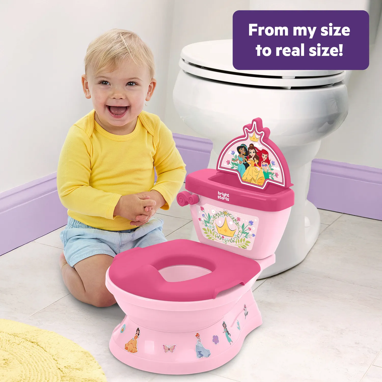 Disney Princess My Size Potty 2-in-1 Töpfchen Rosa mit Sound