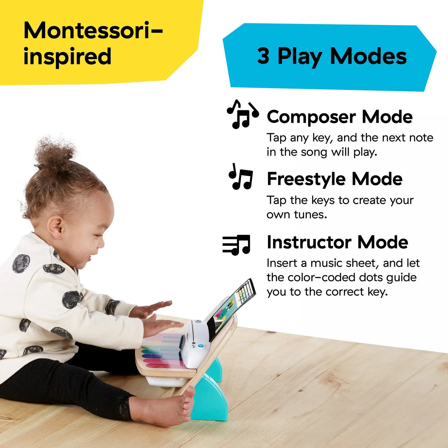 Baby Einstein Magic Touch Piano Holzklavier mit Noten
