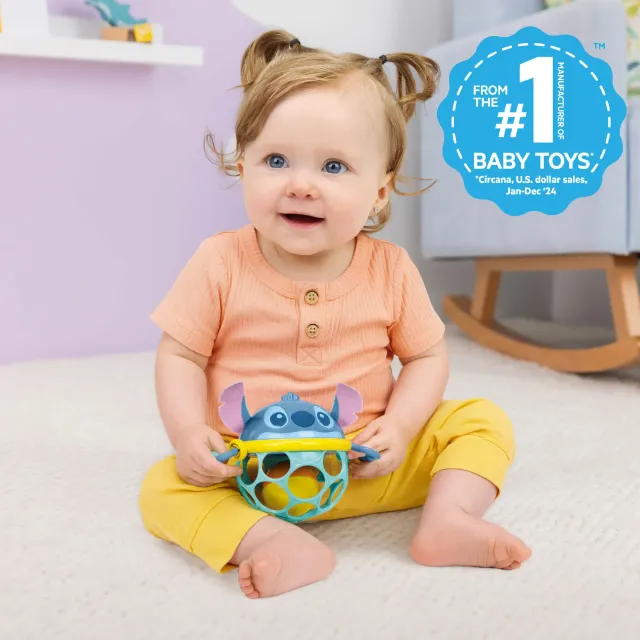 Bright Starts Disney Baby Stitch Oball Rassel Jingle