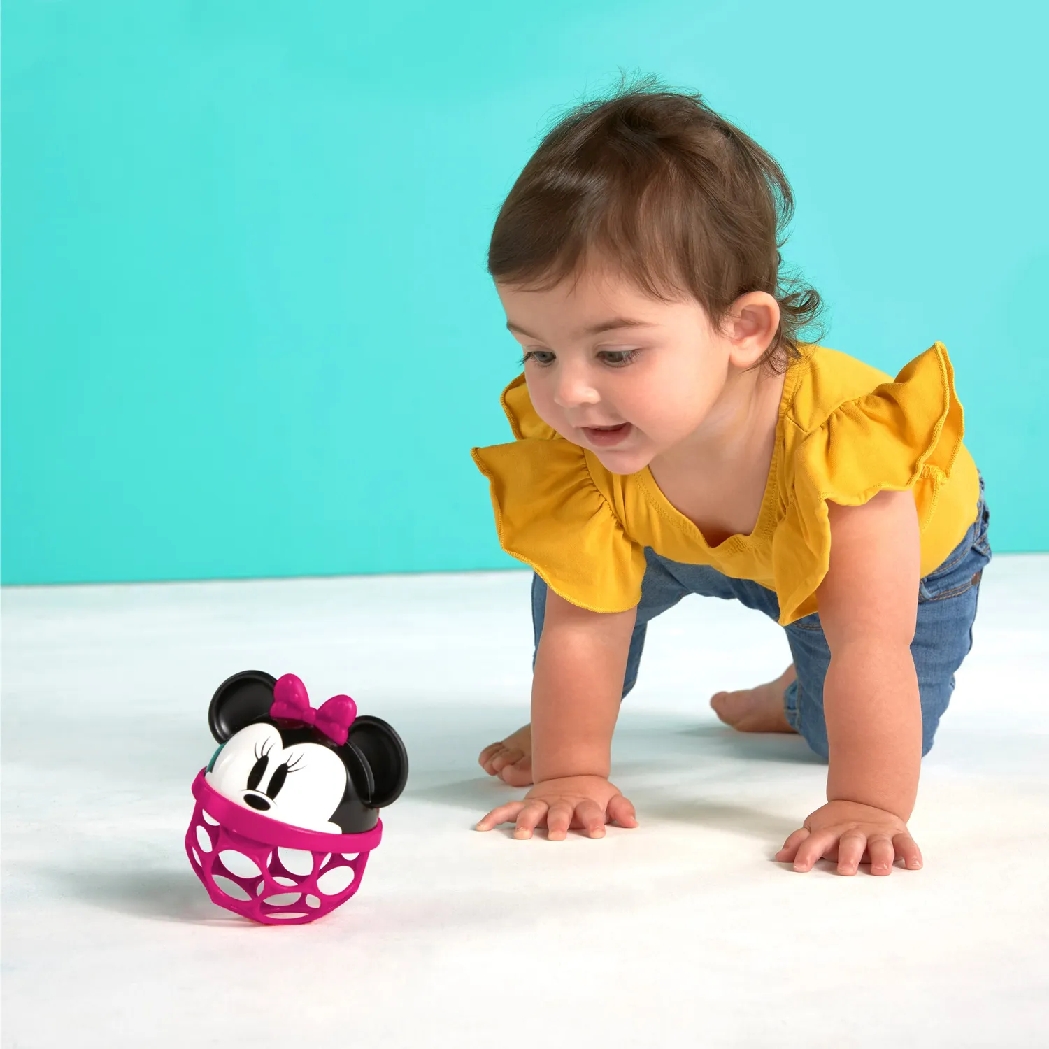 Disney Baby Minnie Mouse Rattle Along Buddy Rassel Pink BPA-frei