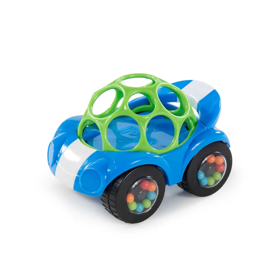 Bright Starts Oball Rattle & Roll Spielauto Blau griffig
