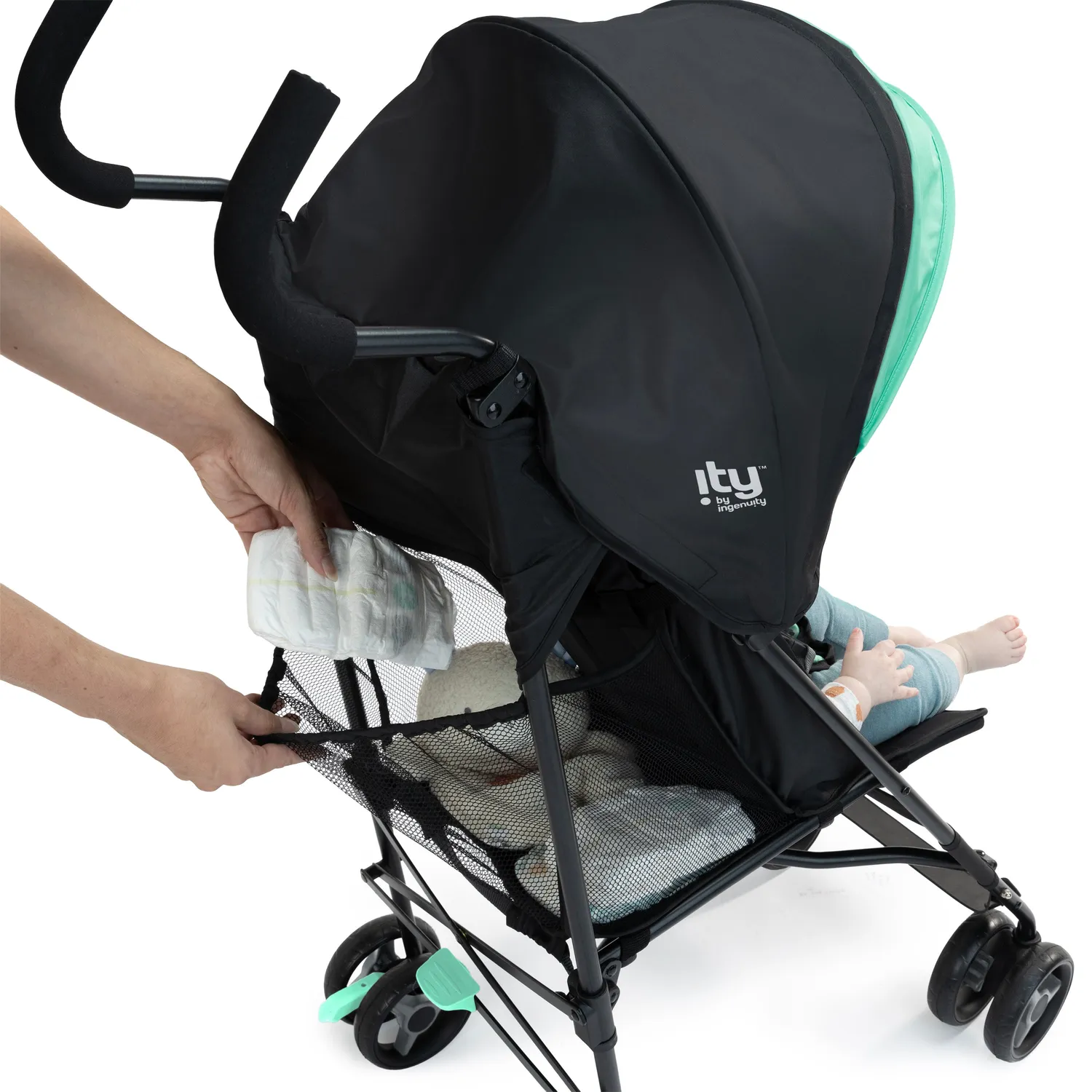 Ity Smooth Stroll Buggy leicht Schwarz mit Verdeck