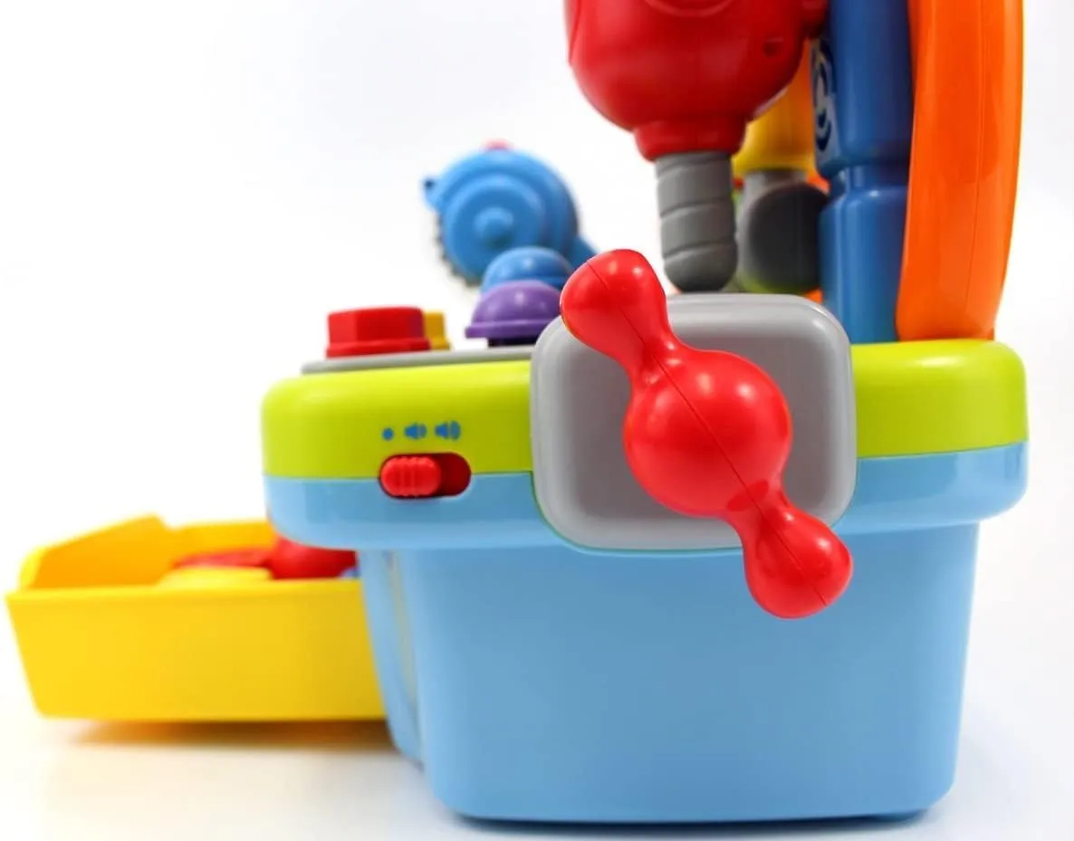 HOLA Werkbank Kinder Werkzeug mit Licht Musik