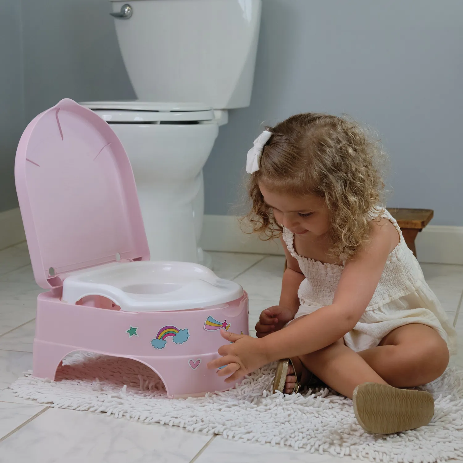 Summer My Fun Potty Töpfchen Rosa mit Sticker 18-48 Monate