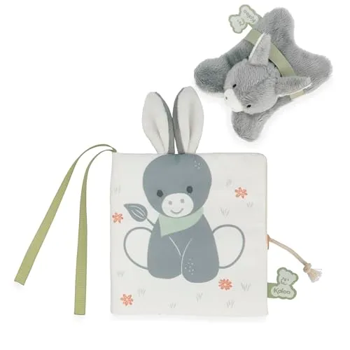 Kaloo Les Amis Bilderbuch Bauernhoftiere + Mini-Schmusetier 14 cm