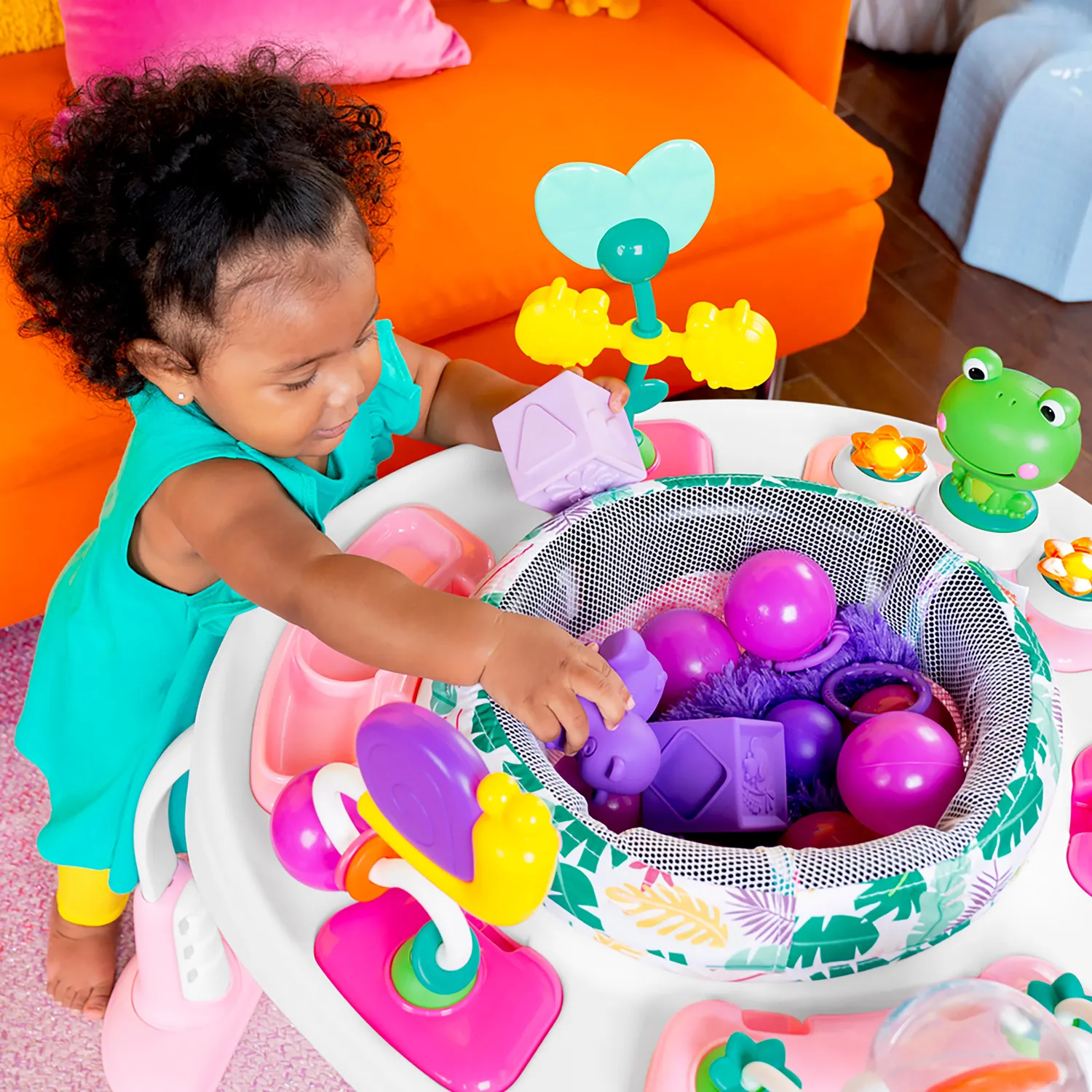 Bright Starts Bounce Bounce Baby Activity-Center Playful Palms