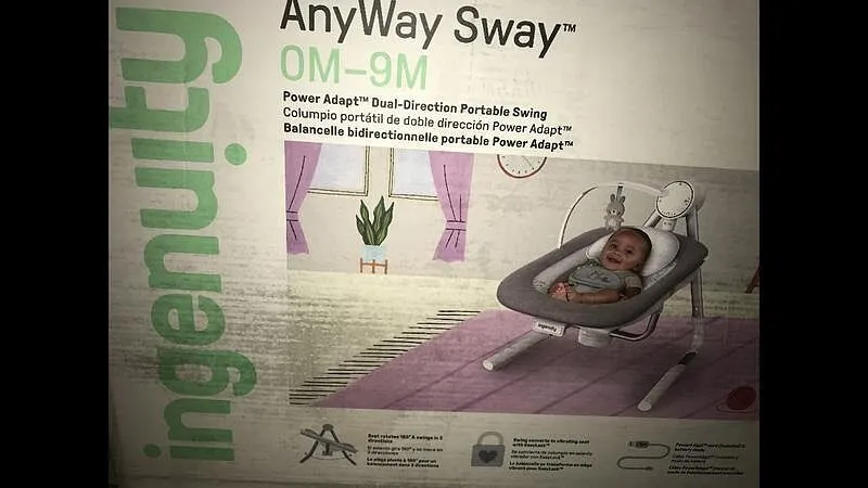 Ingenuity AnyWay Sway Babyschaukel Spruce tragbar