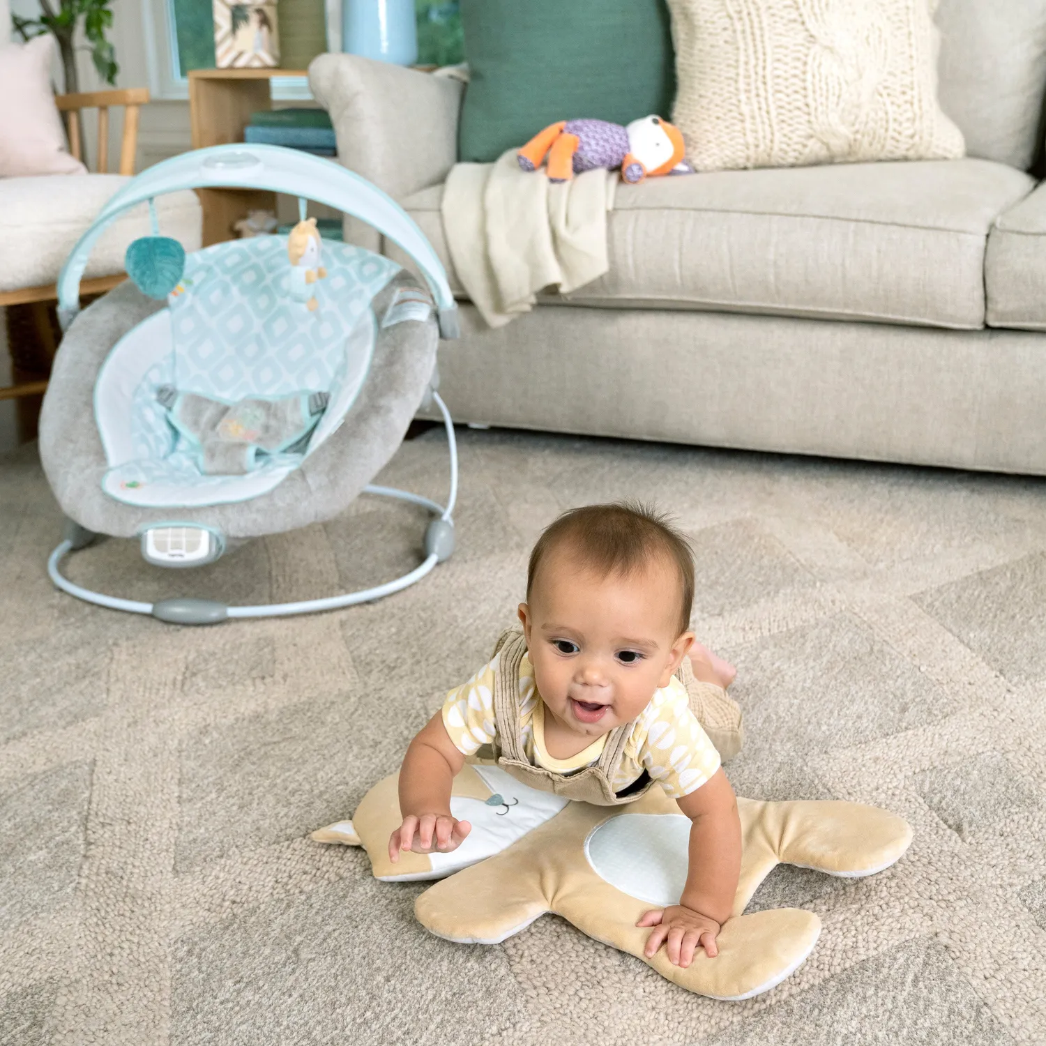 Ingenuity InLighten Kitt Babywippe mit Licht und Sound