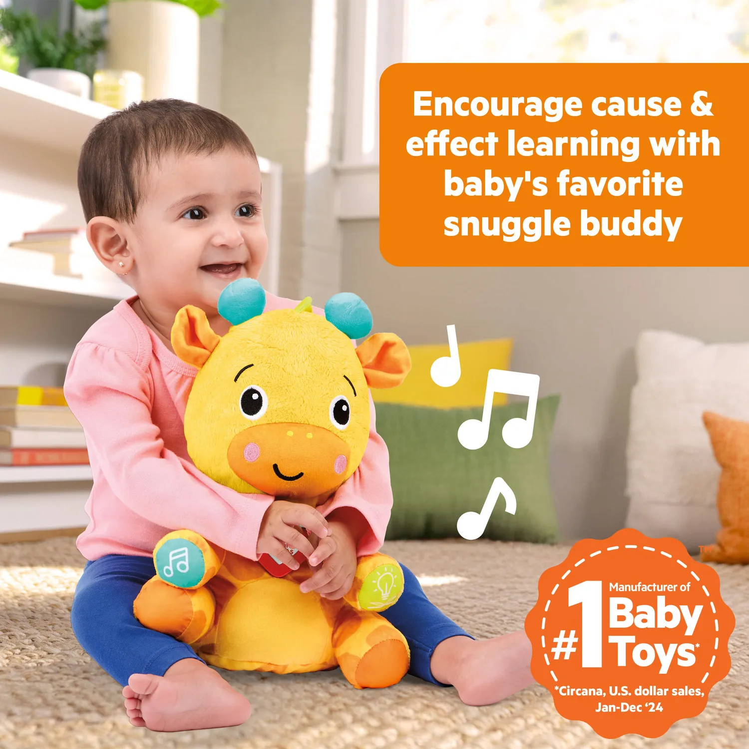 Bright Starts Chat & Cuddle Plüsch-Giraffe Musik