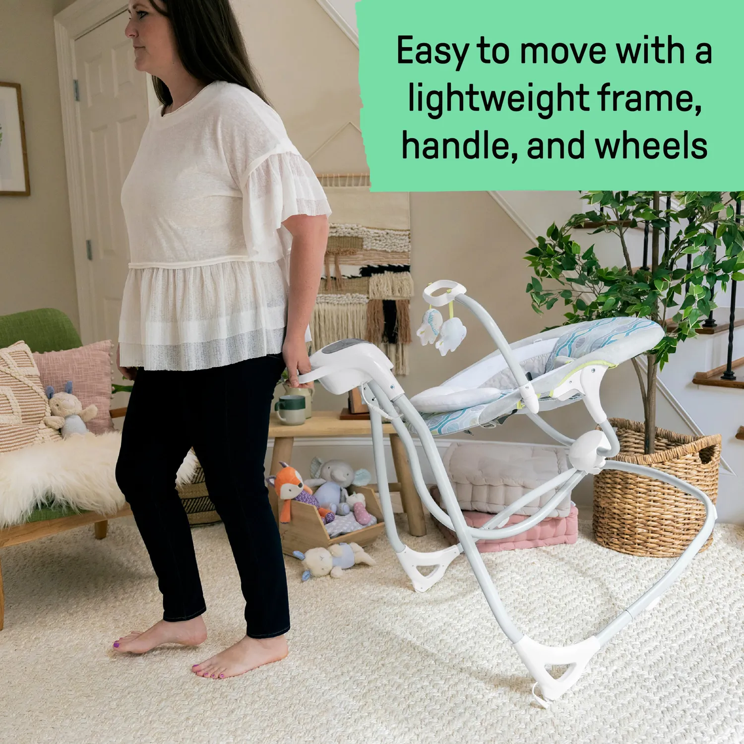 Ingenuity SimpleComfort Babyschaukel Everston drehbar weißes Rauschen
