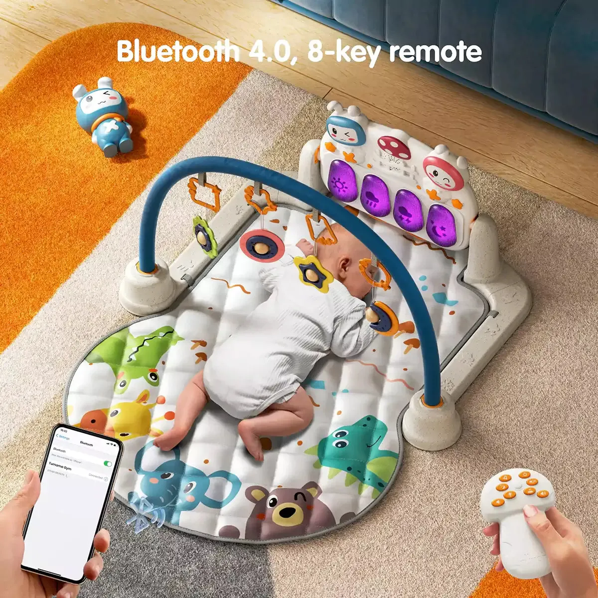 TUMAMA Baby Play Gym TM231 Spieldecke mit Musik