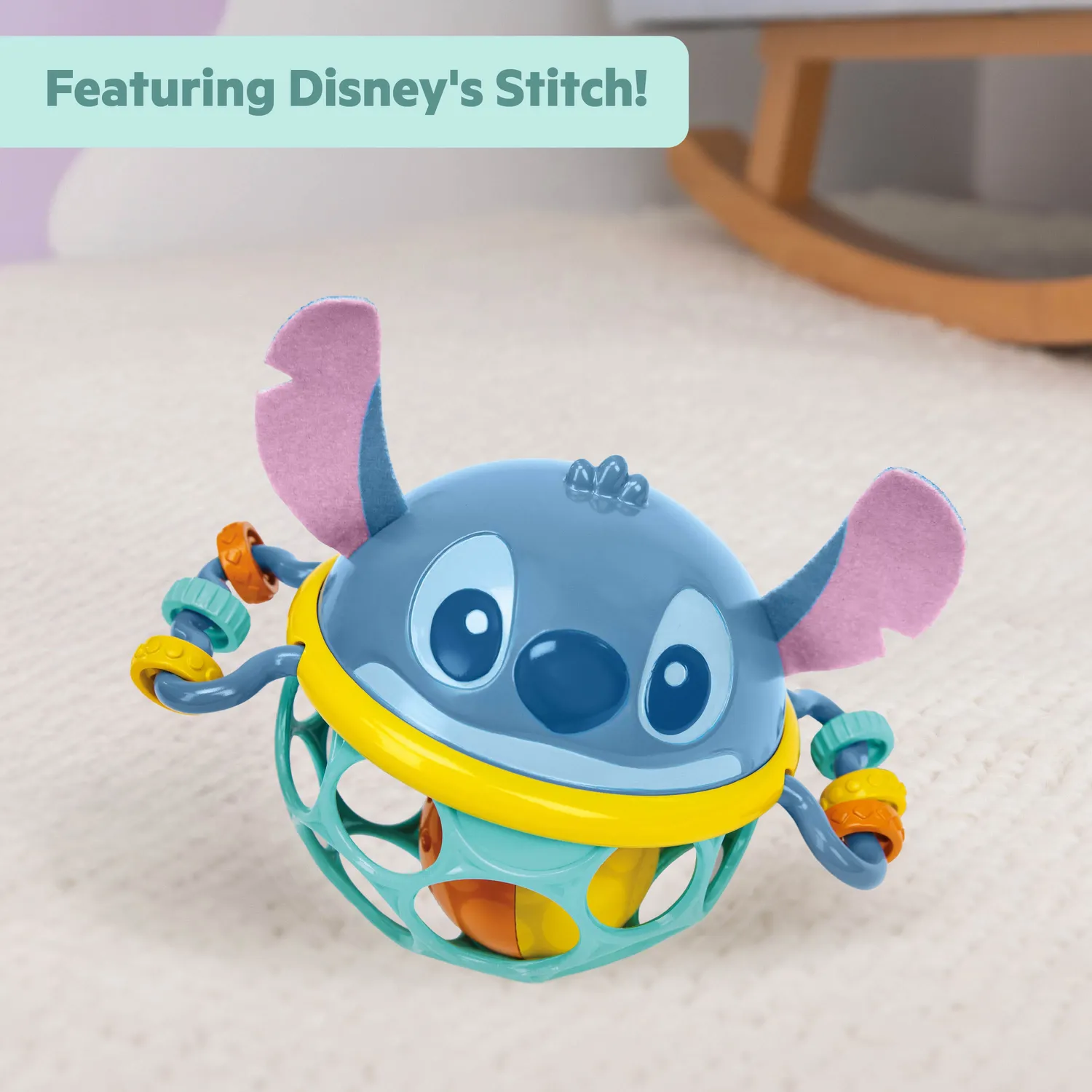 Bright Starts Disney Baby Stitch Oball Rassel Jingle