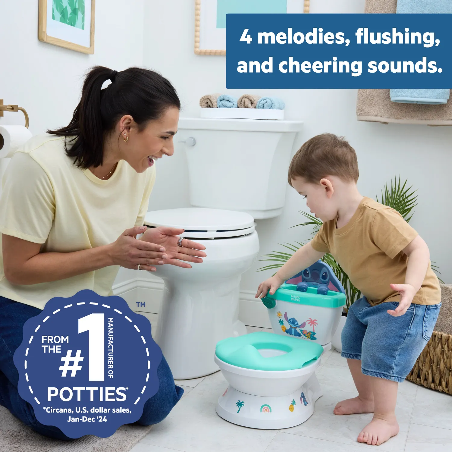 Disney Baby Stitch My Size Töpfchen 2-in-1 mit Sound