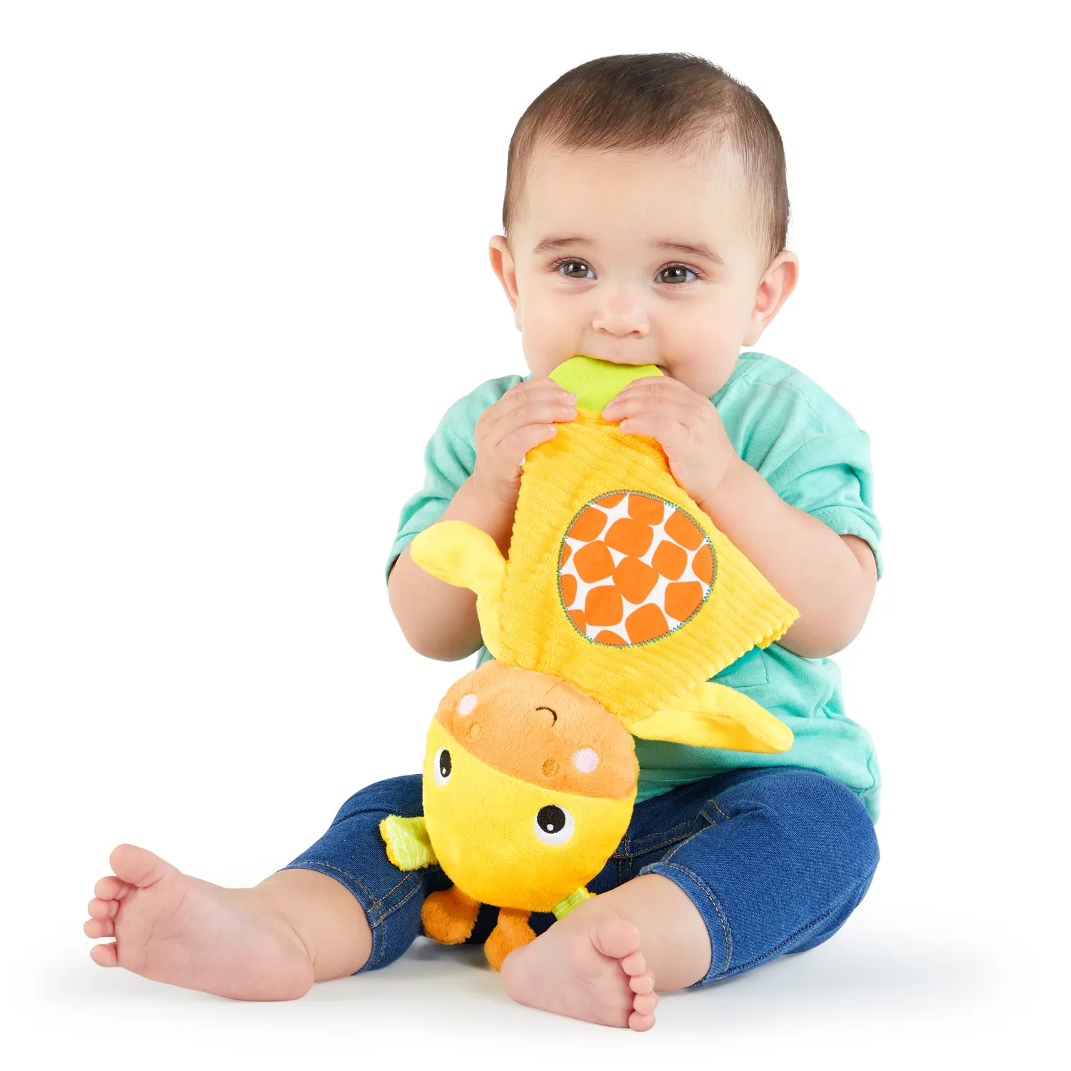 Bright Starts Snuggle & Teethe Beissring Giraffe Plüsch