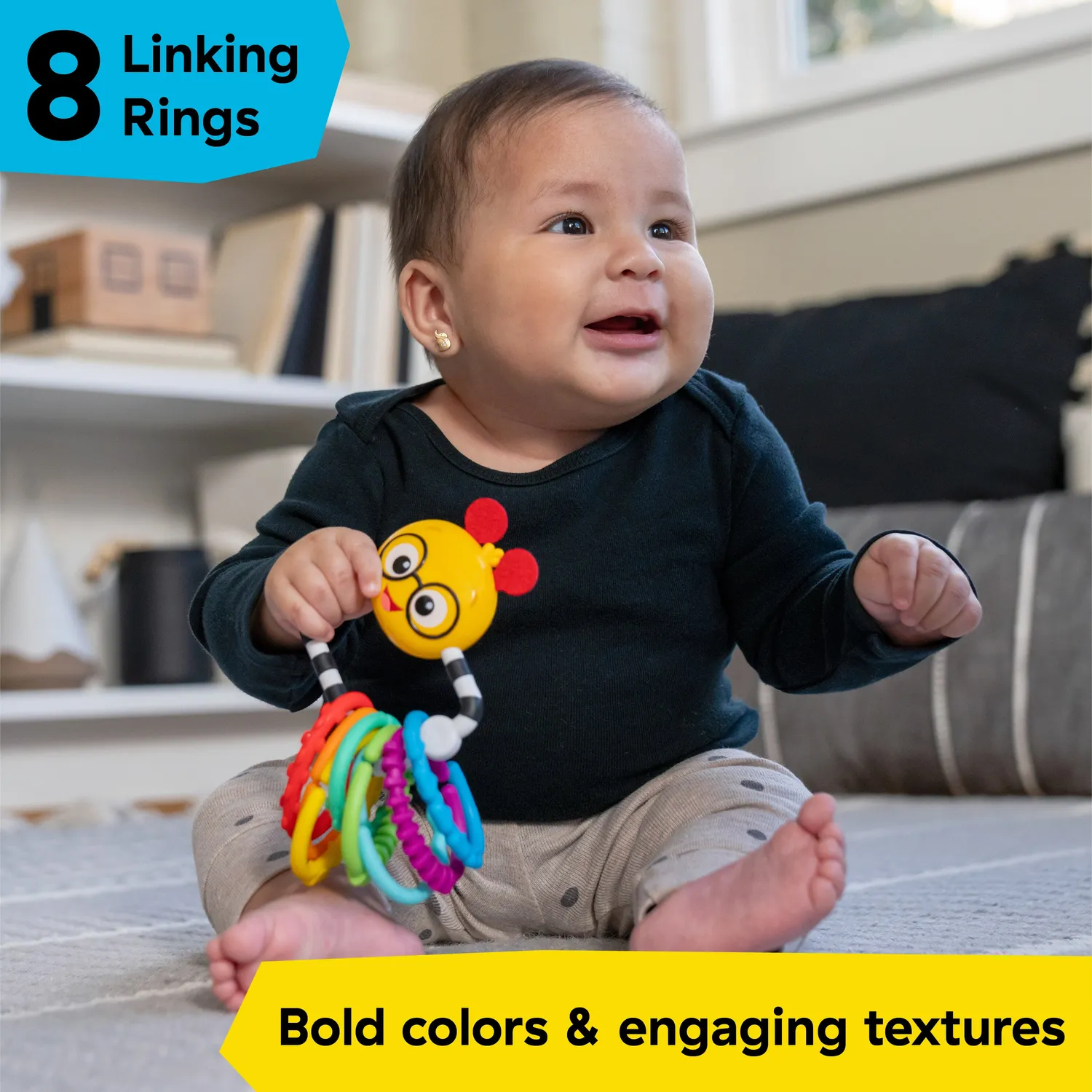 Baby Einstein Cal's Connectors Greifringe 8 Stück bunt