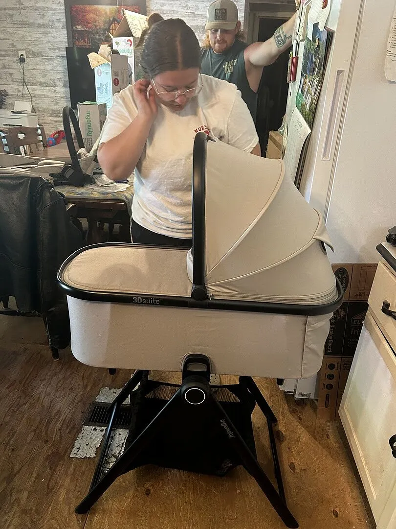 Ingenuity 3DSuite DualDock Tragewanne Babywanne Cashew