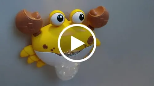 TUMAMA Krabbe Badespielzeug mit Blasen und Musik