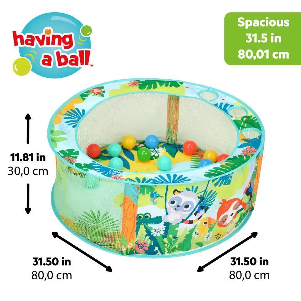 Bright Starts Rowdy Rainforest Bällebad 20 Bälle ab 6 Monate