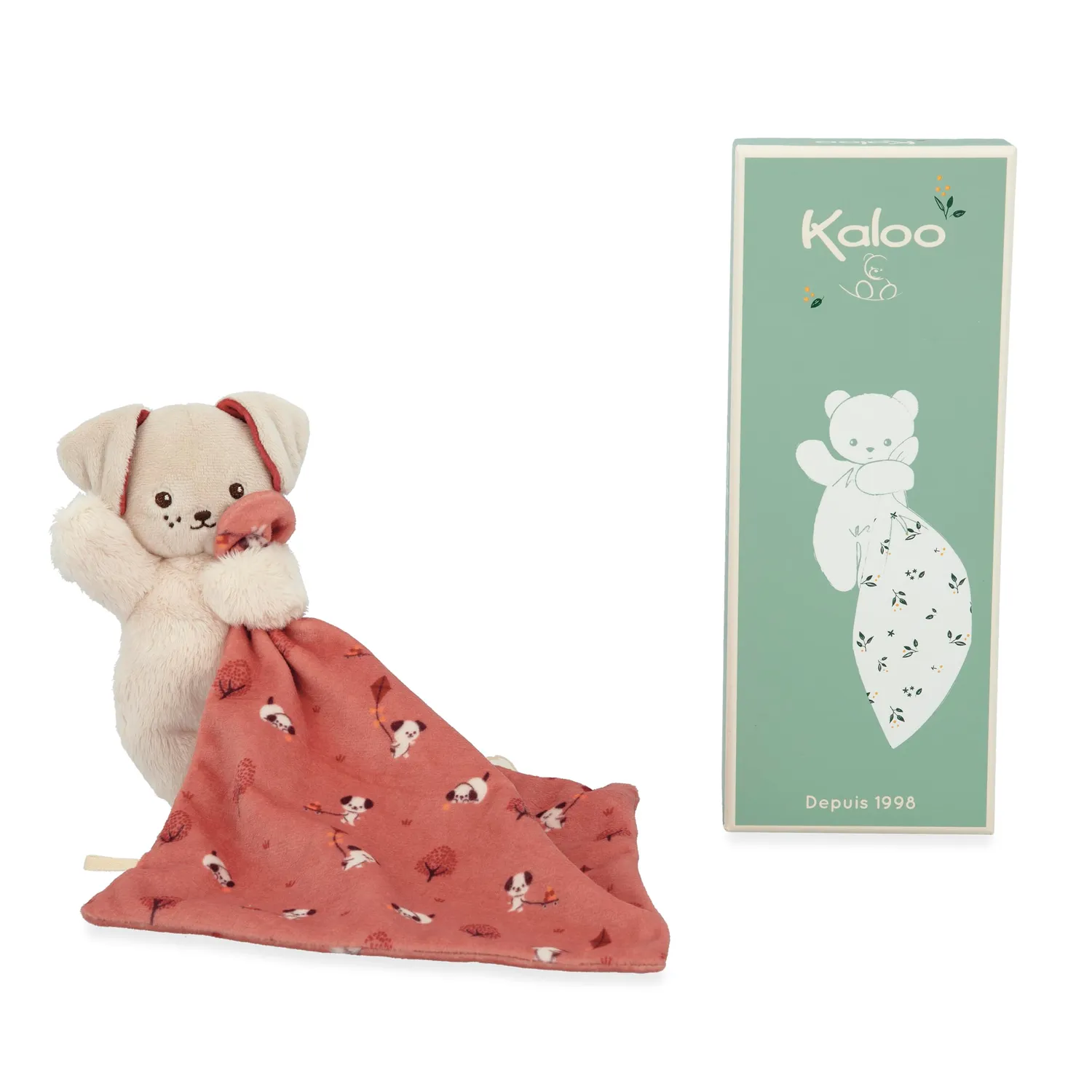 Kaloo Carré Douceur Hasen-Schmusetuch weiß 18 cm weich