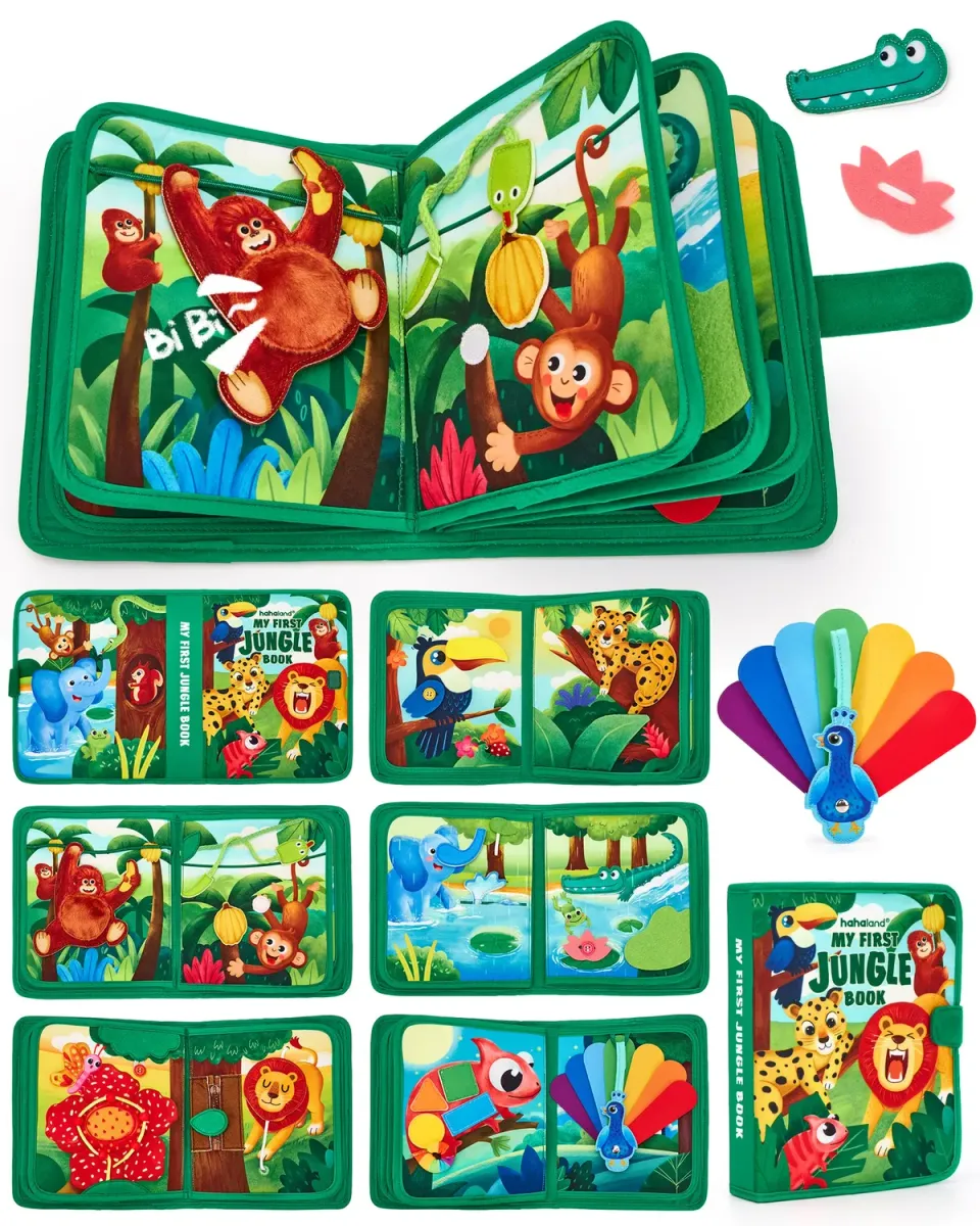 hahaland My First Jungle Book Quiet Book 10 Seiten