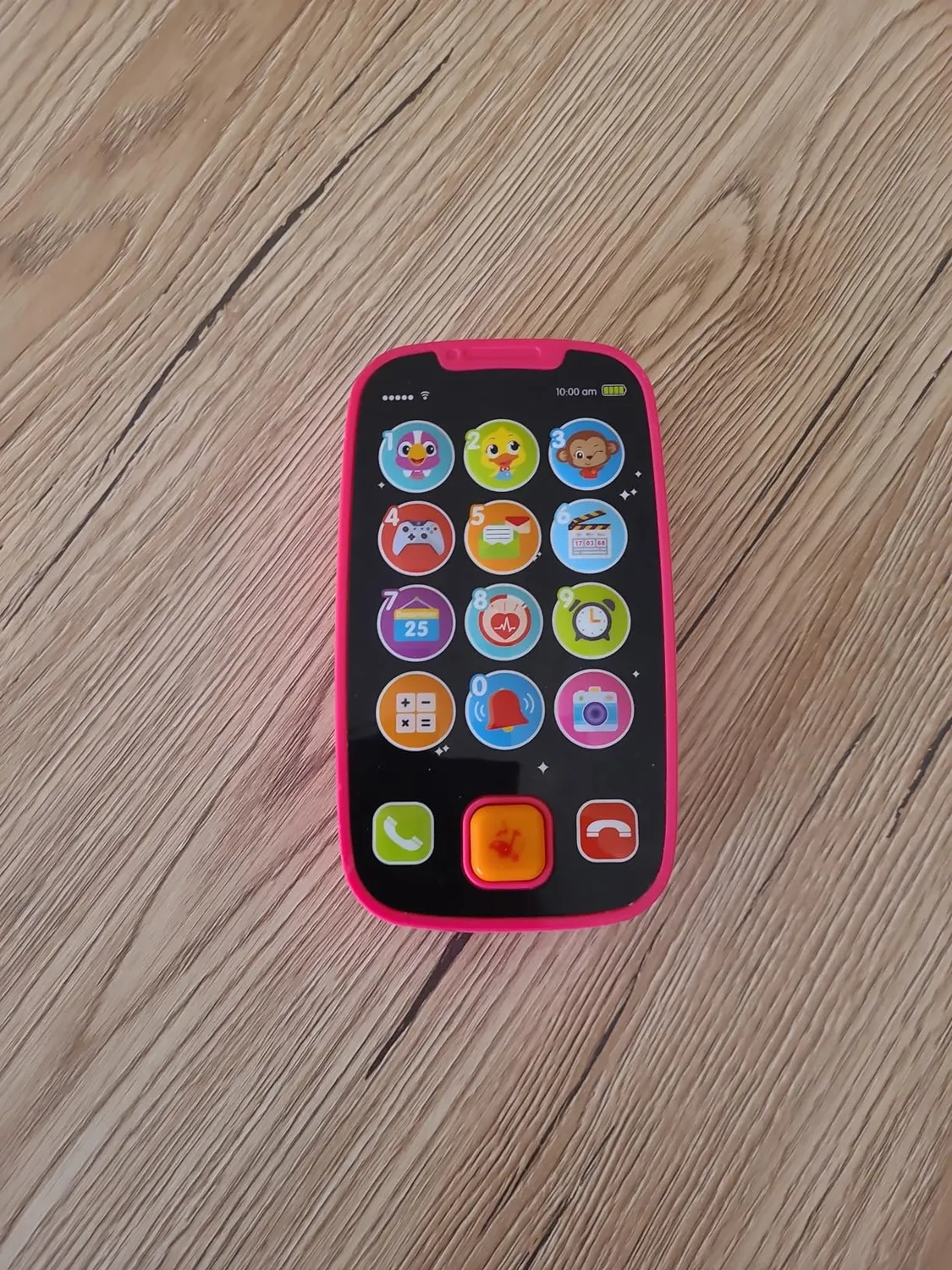 HOLA Lernhandy rosa Lerntelefon mit Licht Musik