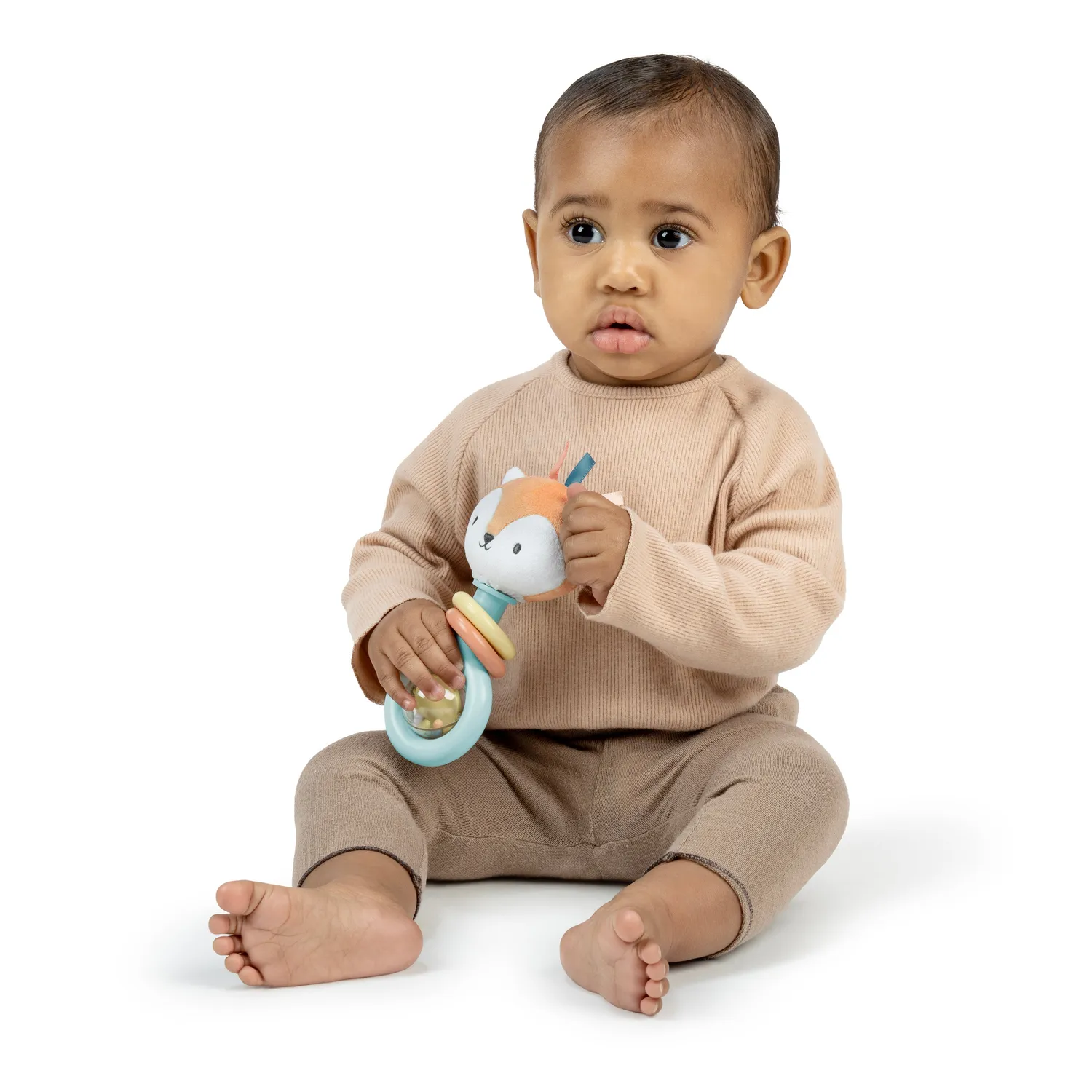 Ingenuity Kitt Babyrassel Ring Fuchs pflanzenbasiert 0-36 Monate
