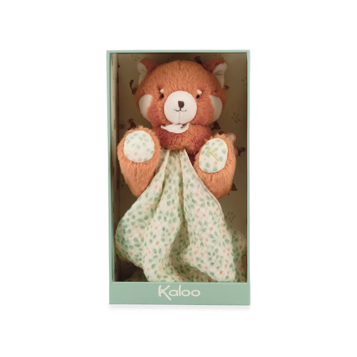 Kaloo Les Amis Kuscheltier Roter Panda 12 cm mit Tuch