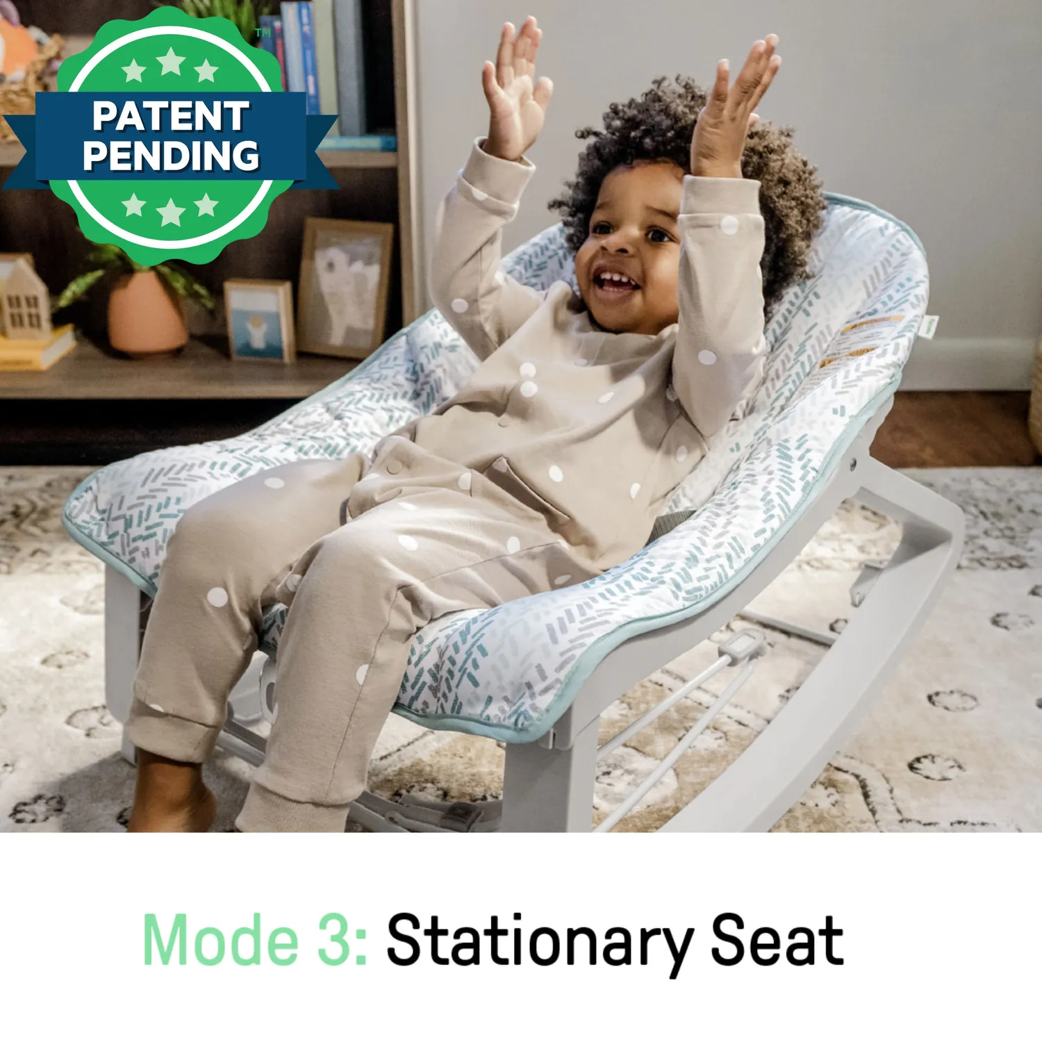 Ingenuity Keep Cozy 3-in-1 Babywippe Spruce mit Vibration