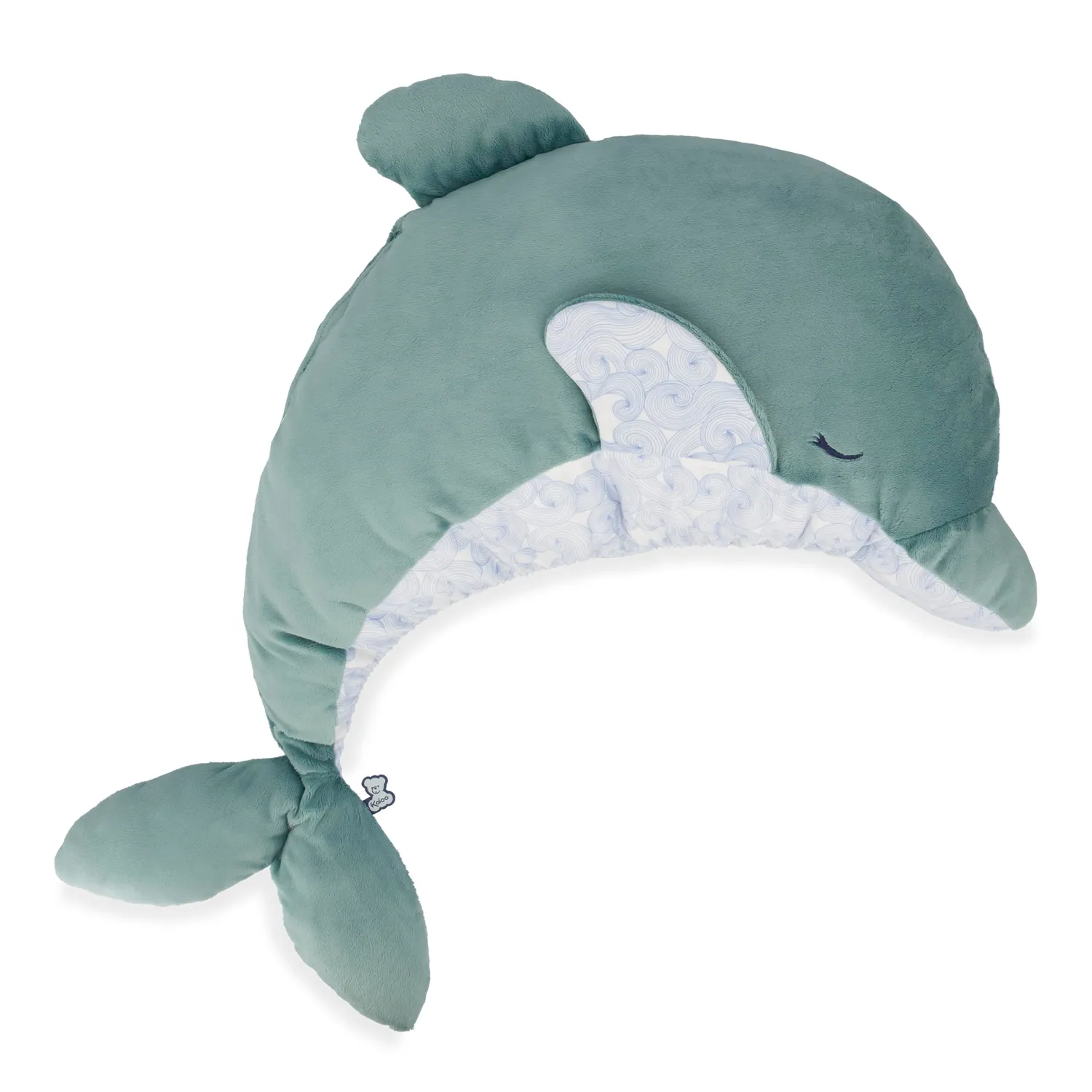 Kaloo Petit Calme Plüschdelfin Kuscheltier 60 cm grün