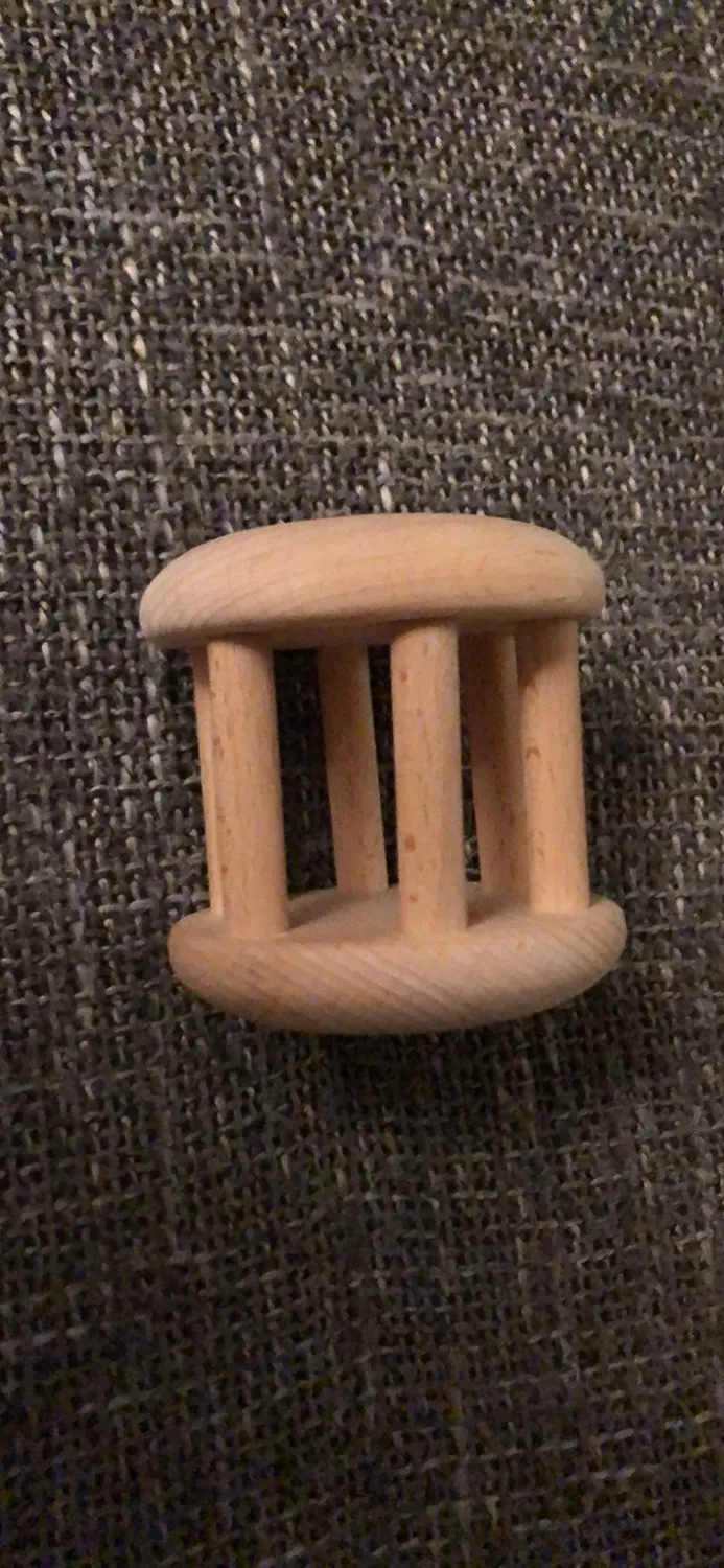 let's make Montessori Rassel Holz natur 4-teilig Greifspielzeug