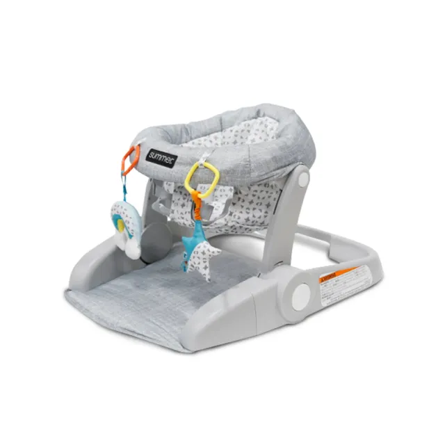 Ingenuity Learn-to-Sit 2-Position Babysitz Heather Gray faltbar