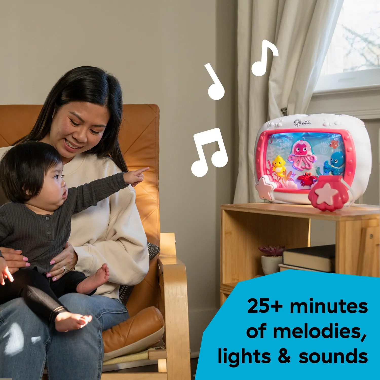 Baby Einstein Sea Dreams Soother Einschlafhilfe Rosa Musiklicht