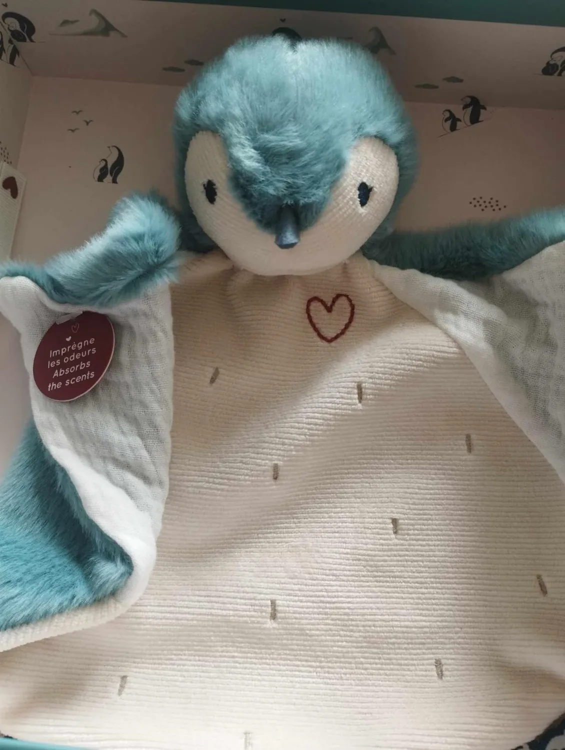 Kaloo Complices Pinguin Schnuffeltuch rosa 23 cm beruhigend