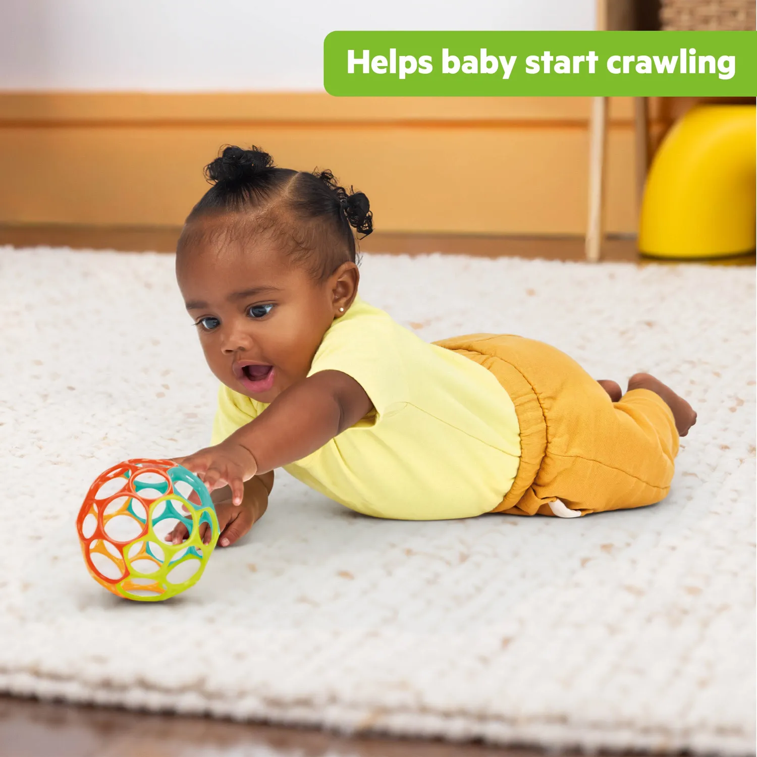 Bright Starts Oball Easy Grasp Classic Greifball orange 10 cm