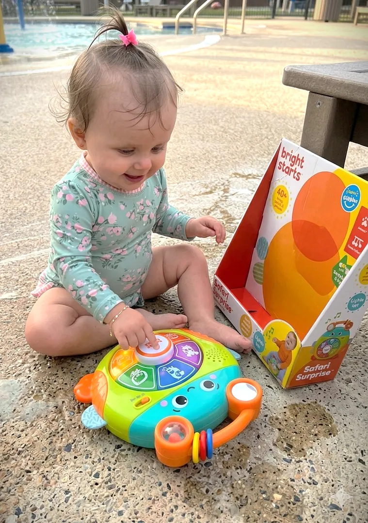 Bright Starts Safari Surprise Multisensory Lernspielzeug Käfer