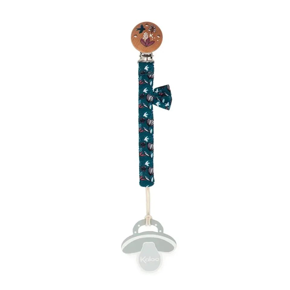 Kaloo K'Doux Schnullerkette Stoff Holz 16,5 cm Natur