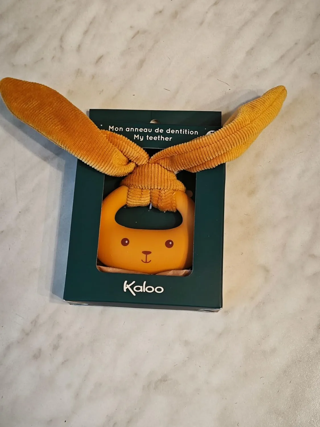 Kaloo Lapinoo Beissring Hase Silikon Ockerfarben