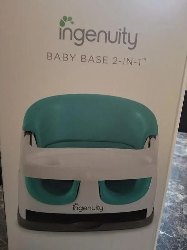 Ingenuity Baby Base 2-in-1 Sitzerhöhung Peacock Blue mit Tablett