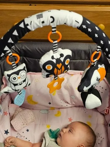 TUMAMA Spielbogen Schwarz-Weiß Anhänger 3-tlg