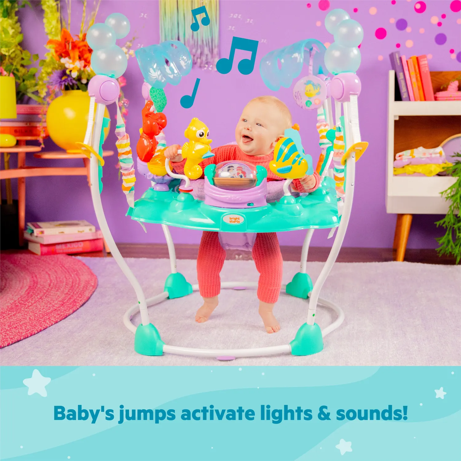 Disney Baby Arielle Sea Activities Baby-Jumper mit Sound
