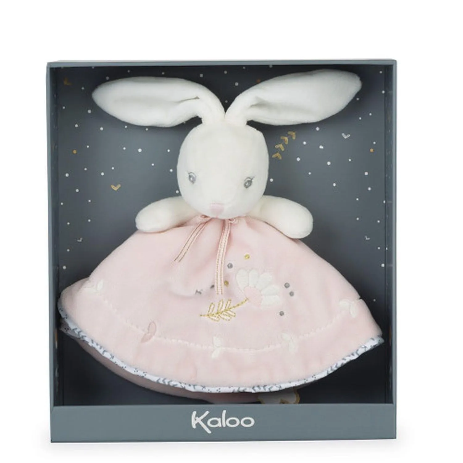 Kaloo Perle Häschen Stofftier rosa 20 cm mit Geschenkbox
