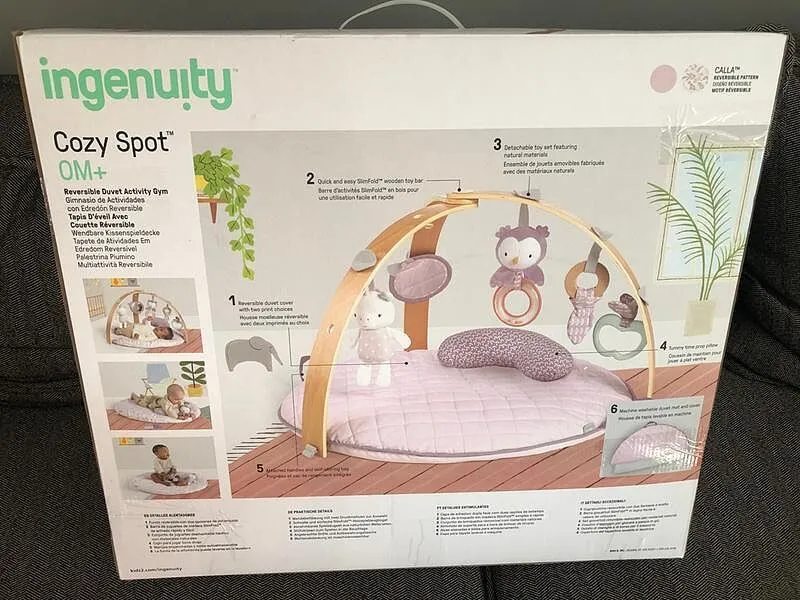 Ingenuity Cozy Spot Duvet Spieldecke Calla mit Spielbogen Holz