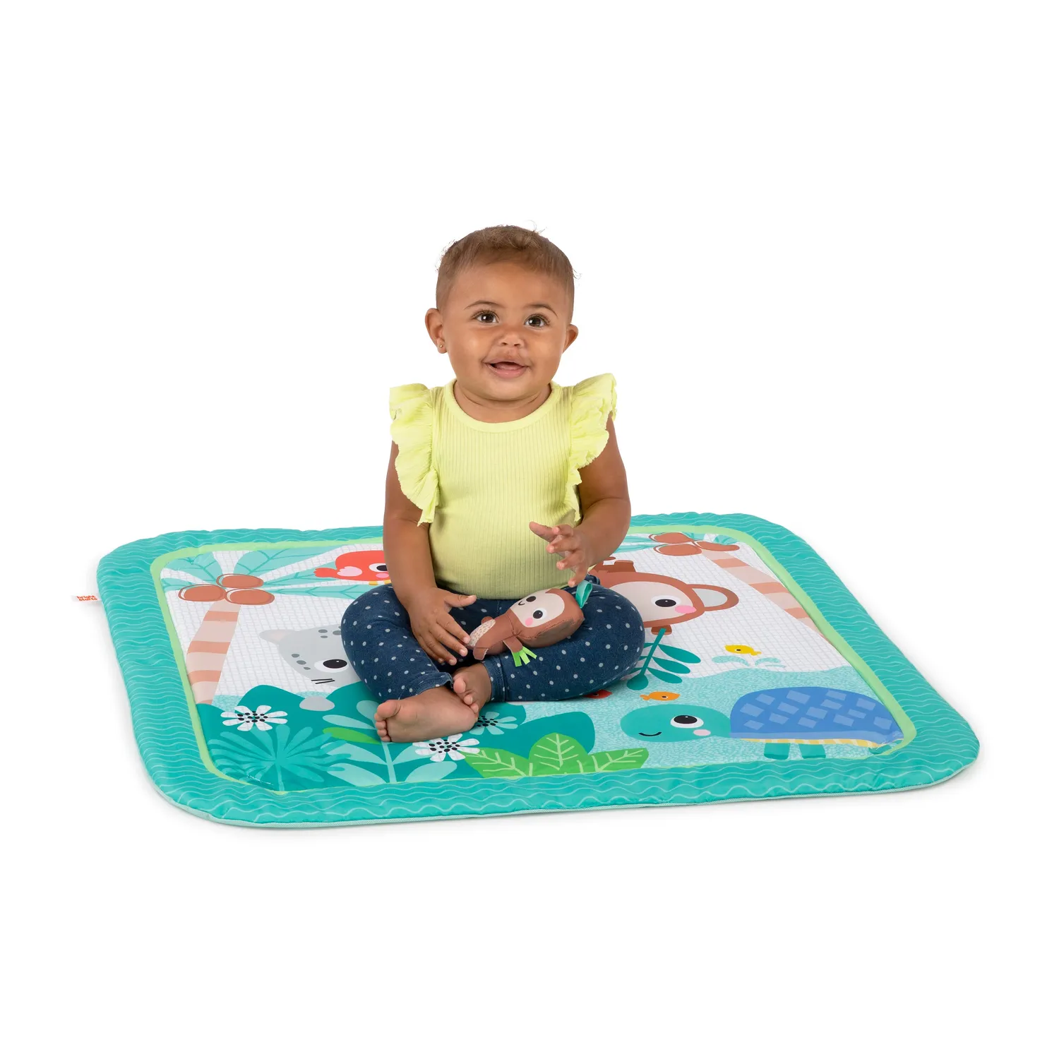 Bright Starts Palm Party Spieldecke Activity-Gym neutral
