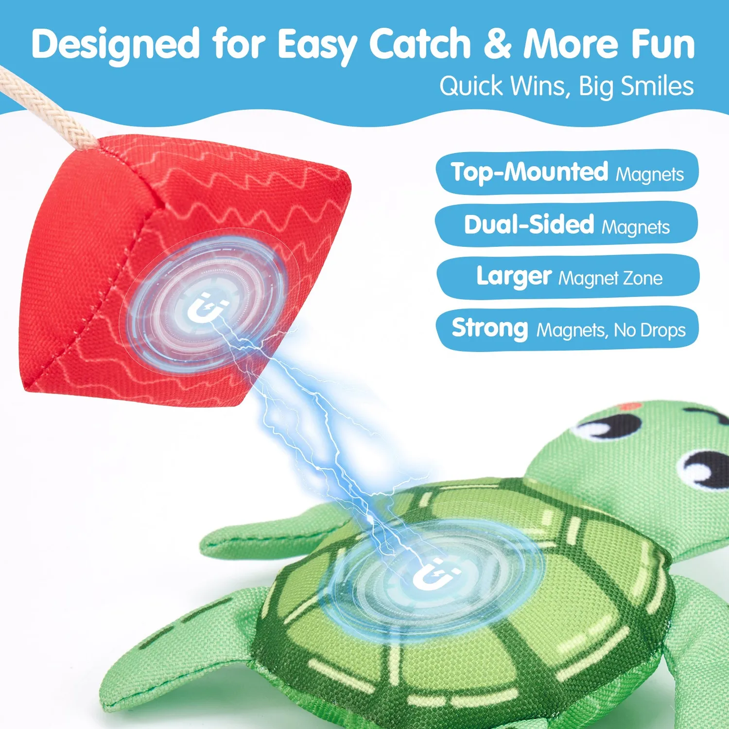 hahaland Soft Fishing Badespielzeug Angelspiel Magnet