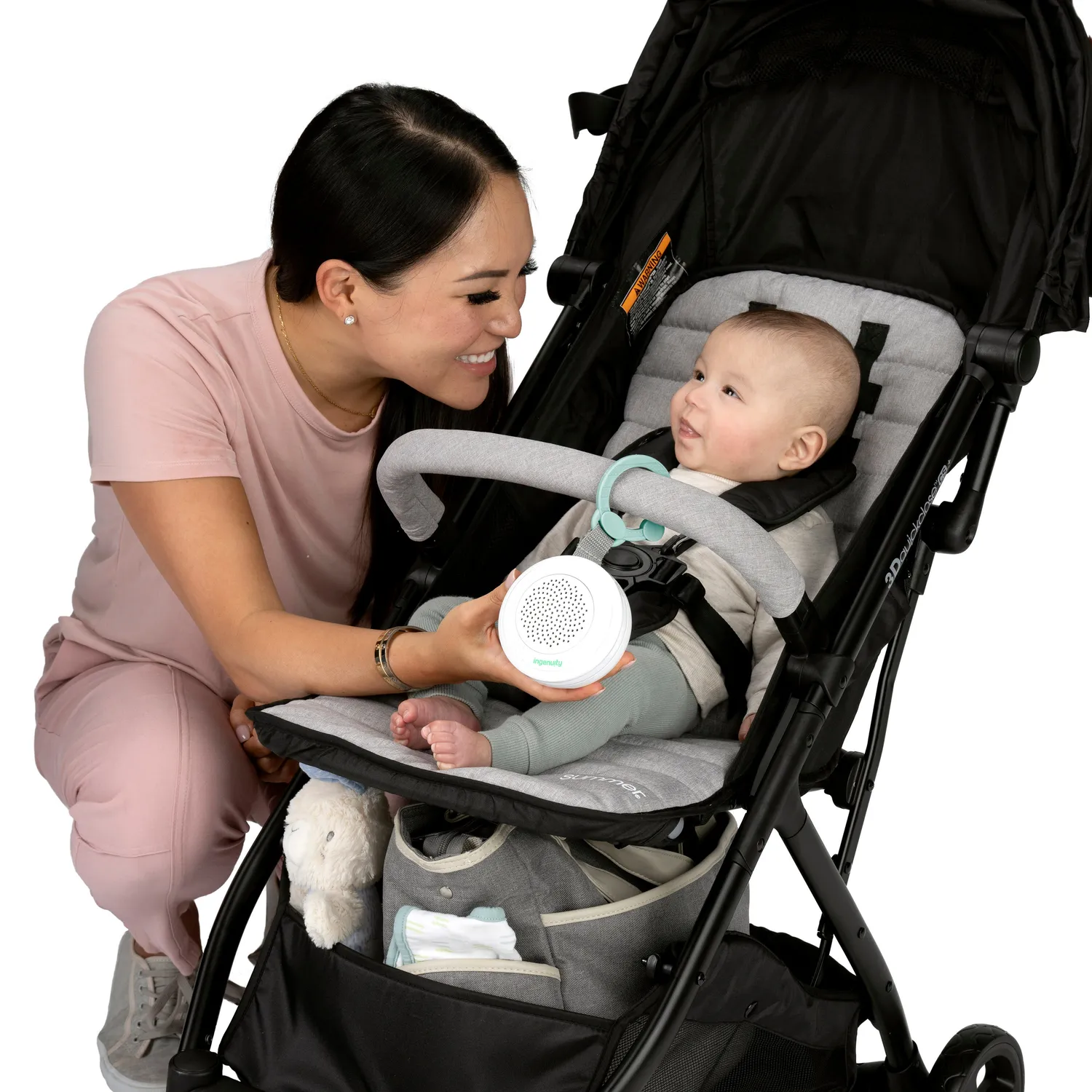 Ingenuity Pock-a-Bye Einschlafhilfe mit Bluetooth Lautsprecher weißes Rauschen